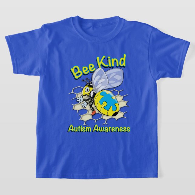 Autism Honey Bee T-Shirt (Laydown)