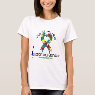 Autism I Support My Grandson T-Shirt
