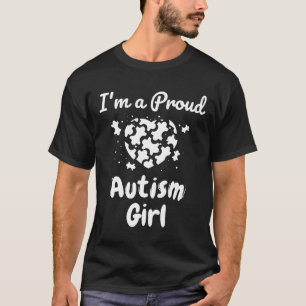 Autism-Im A Proud Autism Girl Girls Heart Puzzle G T-Shirt