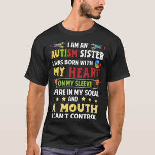 Autism-Im An Autism Sister  Autism Awareness Gif n T-Shirt