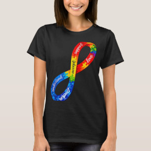 Autism infinity ribbon design a neurodiversity T-Shirt