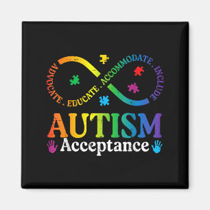 Autism infinity sign asd awareness acceptance men magnet
