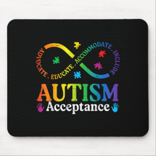 Autism infinity sign asd awareness acceptance men mouse pad