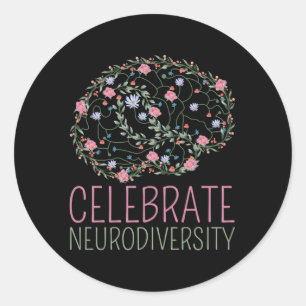 Autism Infinity Symbol Celebrate Neurodiversity Classic Round Sticker