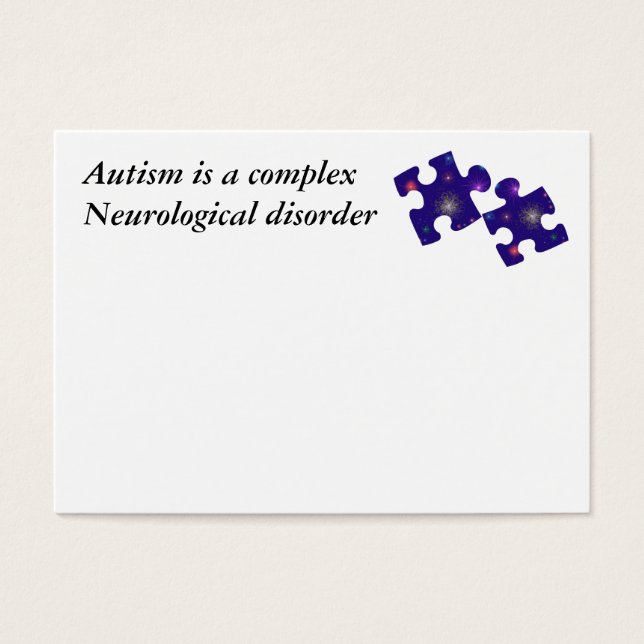 Autism Information Card- Customizable (Front)