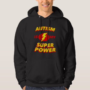 Autism Is My Super Power Awareness Super Hero Hoodie