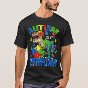 Autism Is My Superpower Autism Awareness Boys Kids T-Shirt