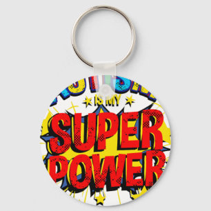 Autism Is My Superpower Autistic Kids Boys Girls M Keychain