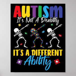 Autism Is Not A Disability It's A Different Abilit Poster