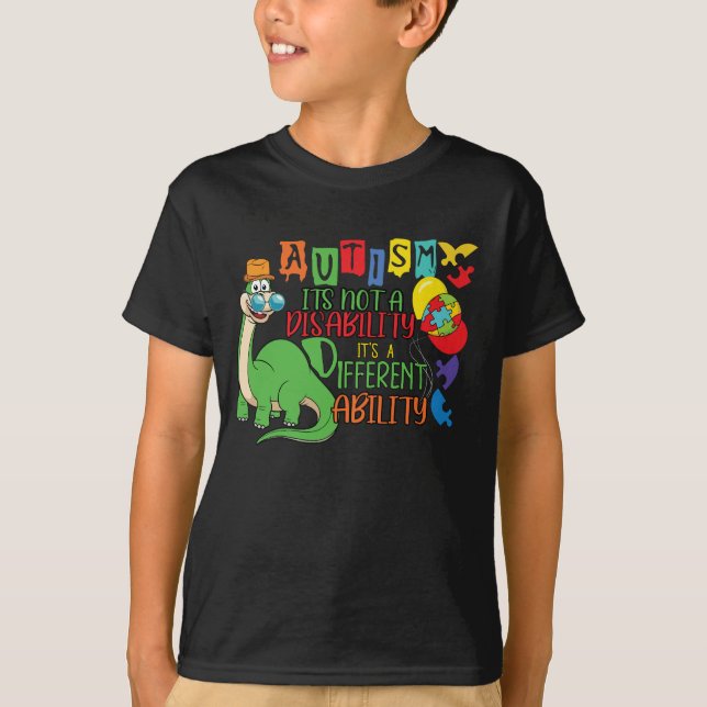 Autism It's Not A Disability It's A Different T-Shirt (Front)