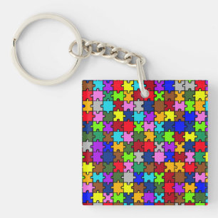 Autism jigsaw keychain