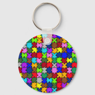 Autism jigsaw keychain