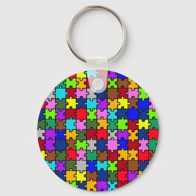 Autism jigsaw keychain (Front)