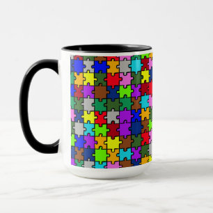 Autism jigsaw mug