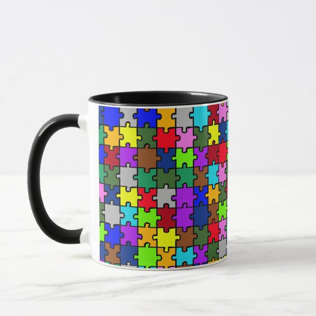Autism jigsaw mug (Left)