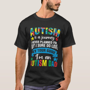 Autism Journey Tour Guide Mom Support Autistic Awa T-Shirt
