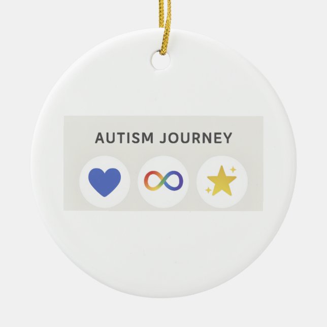 autism jpurney ceramic ornament (Front)