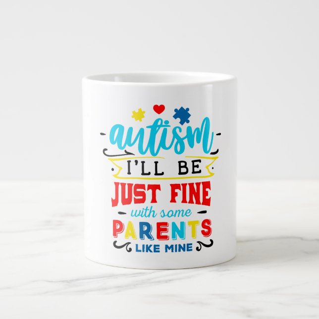 Autism Jumbo Mug (Front)