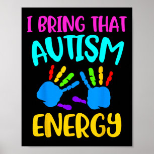 Autism Kids Ausome Children Autistic Awareness Asd Poster