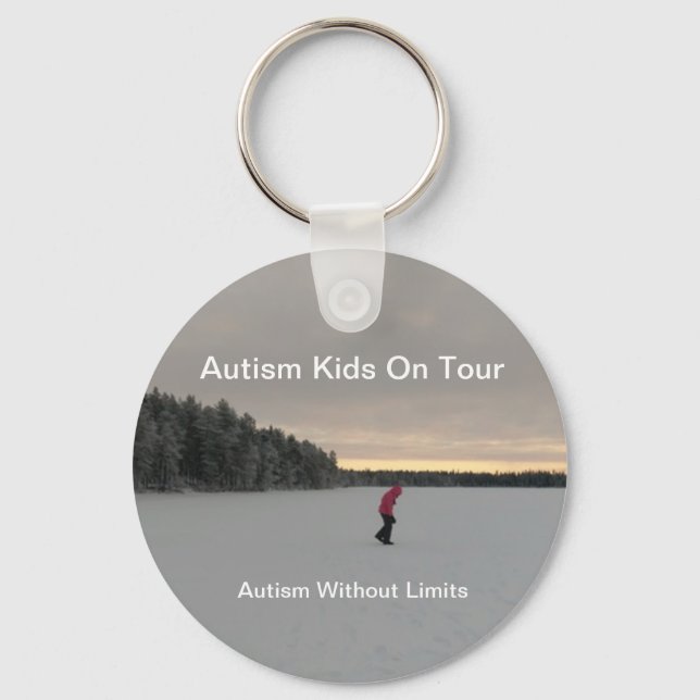 Autism Kids On Tour Key-ring Keychain (Front)