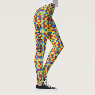 Autism Leggings Puzzle Yoga exercice Pants