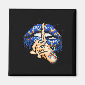 Autism Lips Autism Mom  Magnet