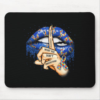 Autism Lips Autism Mom  Mouse Pad