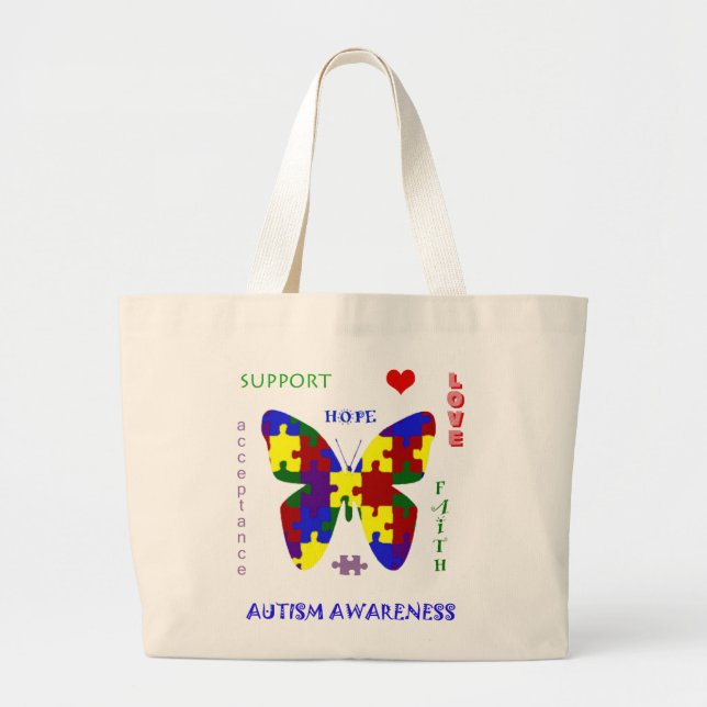 Autism Love and Support Tote (Front)