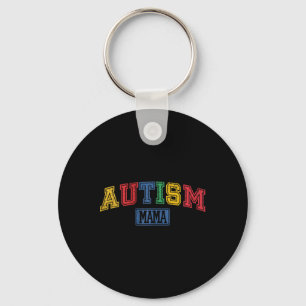 Autism Mama Autism Awareness Acceptance Gift Keychain