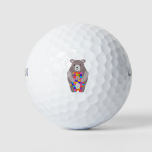 autism mama bear golf balls