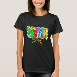 Autism Mama Mom Coquette Bow Autism Awareness Auti T-Shirt