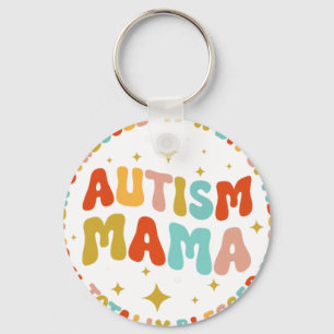 Autism Mama Often Stressed A Bit Of Mess Totally B Keychain