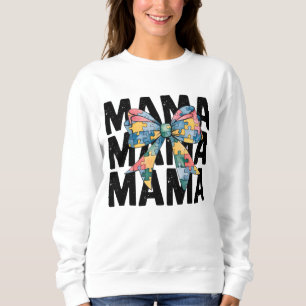 Autism Mama Ribbon Sweatshirt