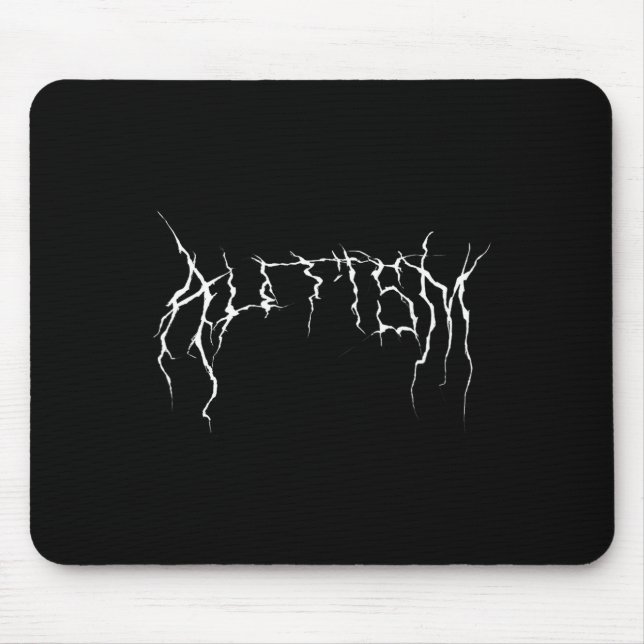 Autism Meme Funny, Metal Autism, Cursed Unhinged A Mouse Pad (Front)