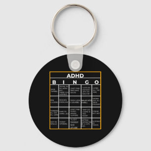 Autism Mental Health Awareness Day Adhd Bingo Funn Keychain