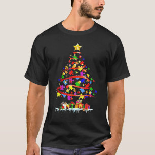 Autism Merry Christmas Autism Awareness Puzzel Xma T-Shirt