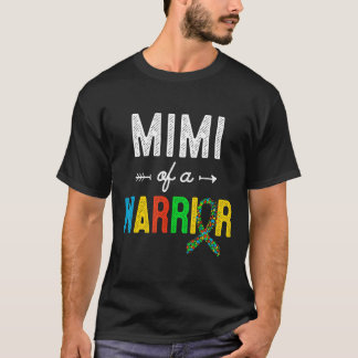 Autism-Mimi Of A Warrior Autism Awareness Support T-Shirt