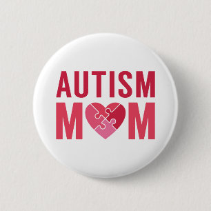 Autism Mom 2 Inch Round Button