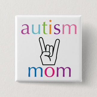 Autism Mom 2 Inch Square Button