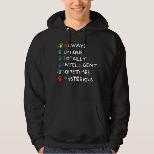 Autism Mom  Autism Awareness  Autistic Boys Girls Hoodie