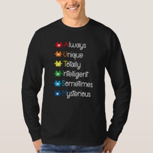 Autism Mom  Autism Awareness  Autistic Boys Girls T-Shirt