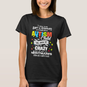 Autism Mom Autism Awareness Puzzle Pieces T-Shirt