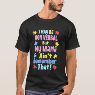 Autism Mom Funny Autism Awareness Autistic Puzzle T-Shirt