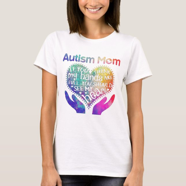 Autism Mom Gift For Mother's Day T-Shirt (Front)