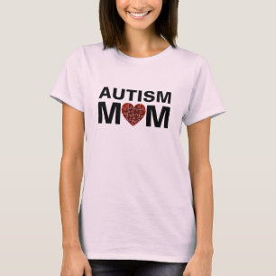 Autism Mom Heart Love Puzzle T-Shirt