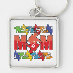 Autism Mom - I Love My Child Keychain