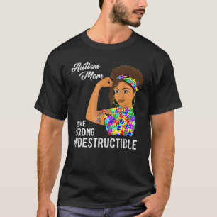 Autism Mom Indestructible Autistic Puzzle Ribbon A T-Shirt