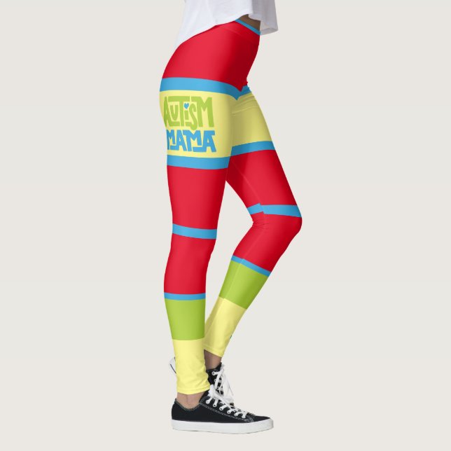 Autism Mom-: Leggings (Right)