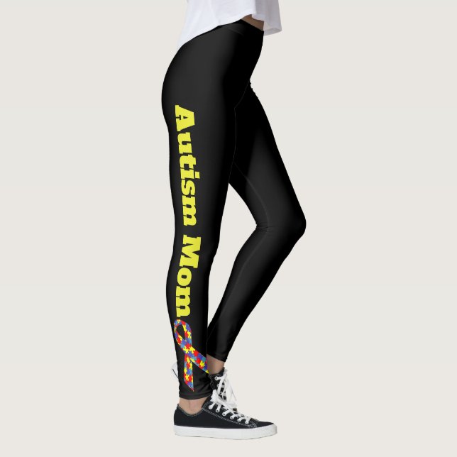 Autism Mom-: Leggings (Right)
