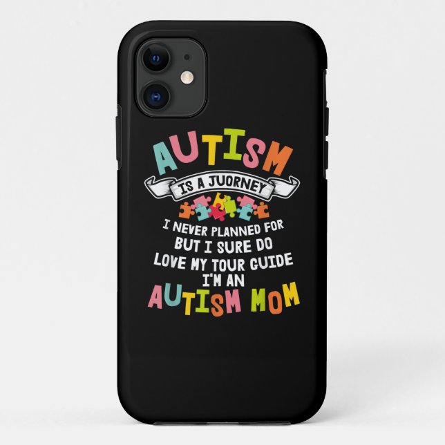 Autism Mom Matching Family Autism Awareness Gifts Case-Mate iPhone Case (Back)